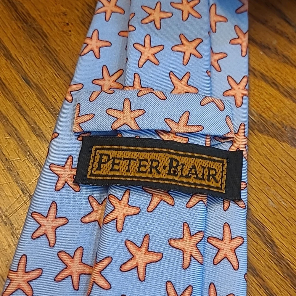 🌟3/$20 Peter Blair Silk Boys Tie Seastar Starfish
